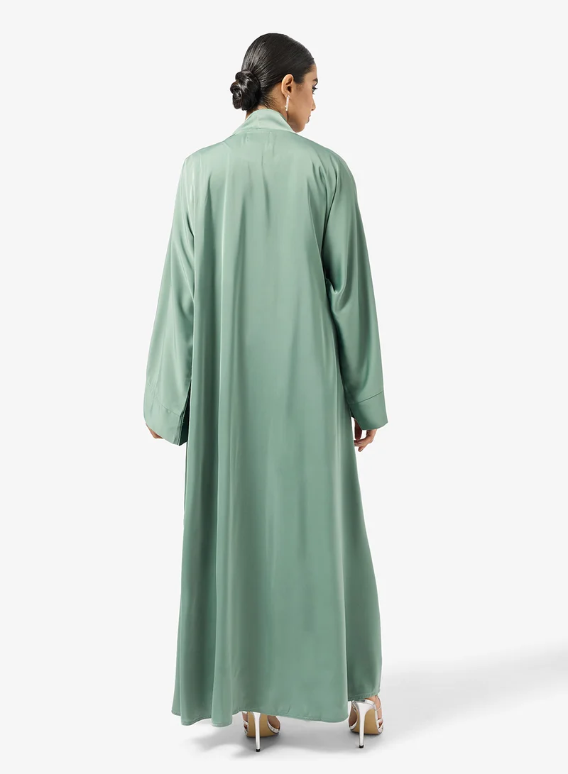 hayas closet Loose Fitted Abaya and pants set